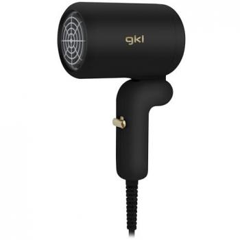 Secador de Pelo de Viaje Plegable 400W Negro con Flujo de Aire Caliente hasta 70°C