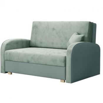 Sofá-cama Columbus 162 con caja de ropa de cama, dimensiones 133x85x98cm, incluye Mono 237 y Sorriso 8