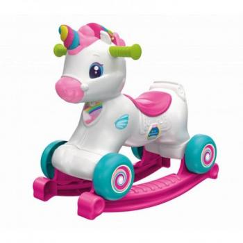 Balancín y correpasillos Unicornio con actividades y música 61555 Clementoni