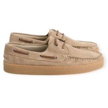 Silbon - Zapato Sport Náutico Ante Beige para Hombre Talla 39