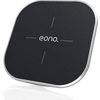 Amazon Brand - Eono Cargador inalámbrico Rápido C2 Cargadores por inducción Qi-Certificado 15W MAX Compatible con iPhone 13/12 Mini/12 Pro/12 Pro MAX, Galaxy S20/20+/20 Ultra, AirPods Pro