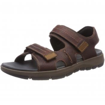 Clarks Brixby Shore, Sandalia con Pulsera para Hombre, Marrón