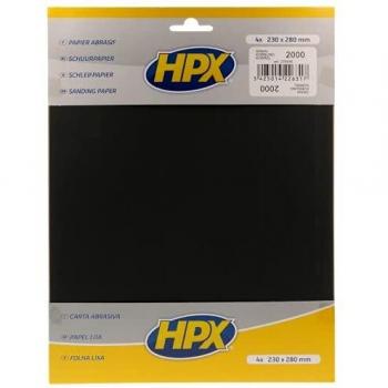 Pack de 4 Papeles Abrasivos HPX P2000