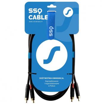 Cable RCA 2 x RCA Sound Station Quality (SSQ) SS-1432 de 2 metros, color negro