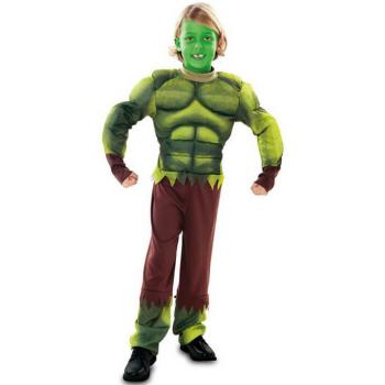 Disfraz de Superhéroe Verde Musculoso para Niño - Perfecto para Disfraz de Hulk