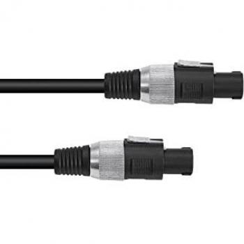 Cable de Altavoz 2x2.5mm² 1,5m Negro Económico