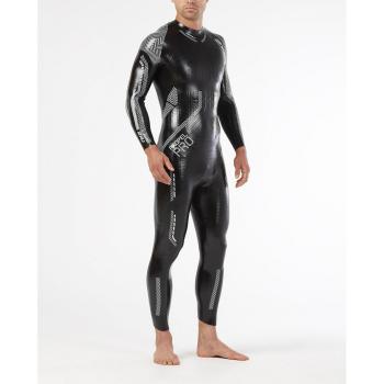 2XU Propel Pro Traje húmedo, Hombre, Negro/Plata, Medium