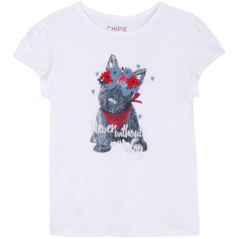 Chipie Fripe, Camiseta Para Niñas, Blanc