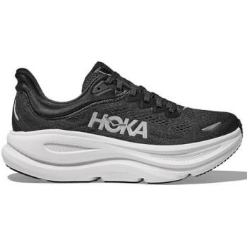 HOKA Men's Bondi 9 Wide Road Running Shoes Black/White Size 11.5