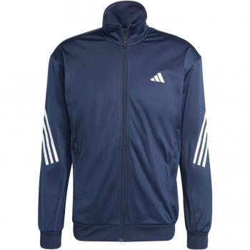 Adidas 3-Stripes Knit Chaqueta de Entrenamiento para Hombre - Azul Oscuro, Blanco