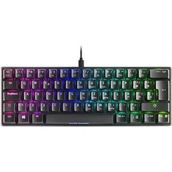Mars Gaming MKMINIBES, Teclado Mecánico Ultra-Compacto, Full RGB Chroma, Switch OUTEMU PRO Azul, Negro, Idioma Español