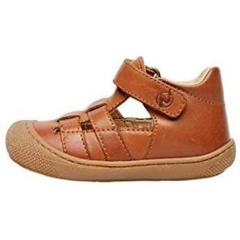 Naturino - Sandalias semiabiertas para niño de piel Bede en color pardo, ideales para primeros pasos