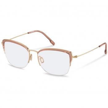 Rodenstock R7138 B Armazones para Mujer Dorados, Lentes Recetadas Para Mujer Dorados, Gafas Recetadas para Mujer Dorados