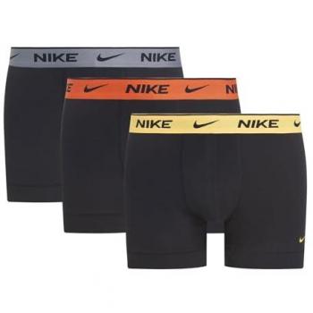 Nike E-Day Cotton Stretch Pack de 3 Bóxers para Hombre - Negro, Multicolor, Talla S