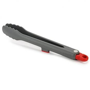 Pinzas de cocina bloqueables Joseph Joseph Duo 30 cm con reposaplatos de nylon gris