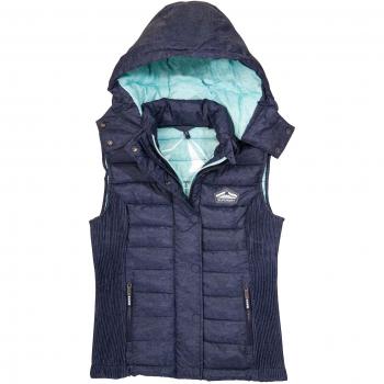 Superdry - Chaleco - para mujer Azul azul X-Small
