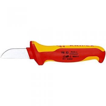 KNIPEX 98 52 SB Cuchillo recto para cable 190 mm