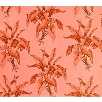 Equipo DRT Casablanca 17988 - Papel pintado con dibujo vegetal, color salmón, 1 rollo