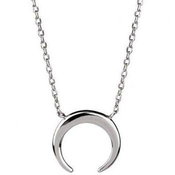 VIDAL & VIDAL Colgante Plata rodiada Luna Invertida