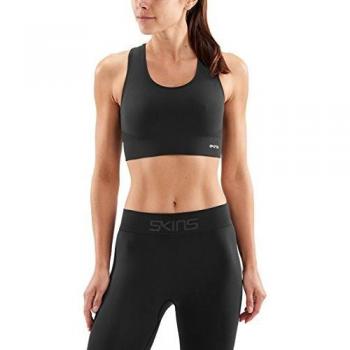 SKINS DNAmic Base Sujetador de Deporte, Negro, Medium