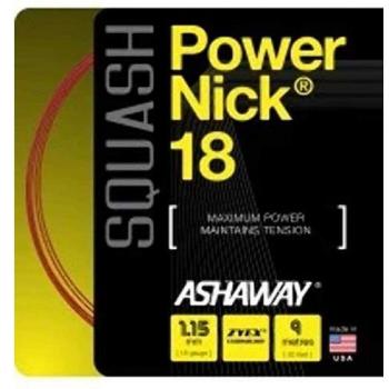 Ashaway PowerNick 18 Squash Set 1.15mm - Red by Ashaway