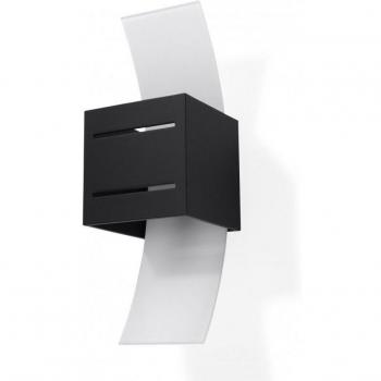 Aplique de Pared Loreto Negro G9 1 Luz Aluminio/Vidrio LEDBOX Iluminación Interior LED
