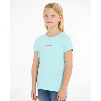 Calvin Klein - Camiseta de niña manga corta con micro monogram