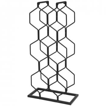 Botellero para 8 botellas metal negro Home&Styling