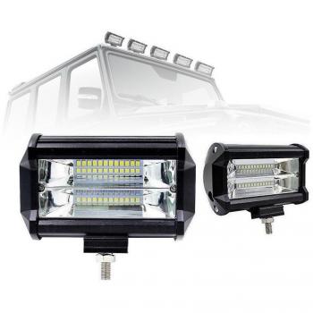 Lámpara de Trabajo LED 2x72W con 24 LEDs SMD 6000K para Coche, Barco y Camión
