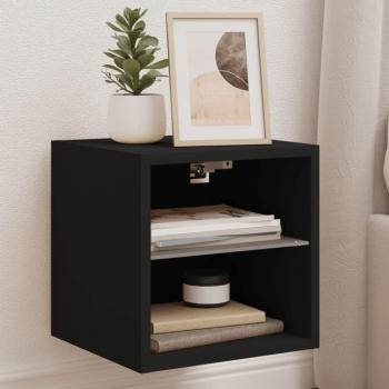 Mueble de TV con luces LED y estantes auxiliares, diseño moderno