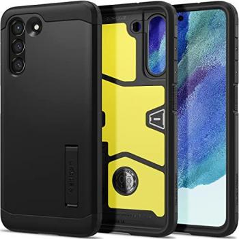 Carcasa Spigen Tough Armor para Samsung Galaxy S21 FE - Negra, Resistente y Protectora