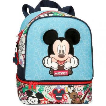 Mochila Mickey Be Cool 28cm con portamerienda