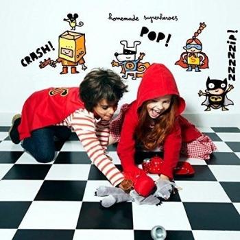 Chispum VIINF220L - Vinilo decorativo, diseño Homemade Superheroes, 110 x 140 cm