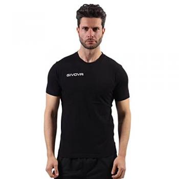 Givova Fresh Cotton Unisex T-Shirt - Black, XL