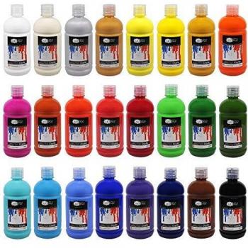 Set de 24 colores acrílicos Artina - Tubos de 500 ml, altamente pigmentados