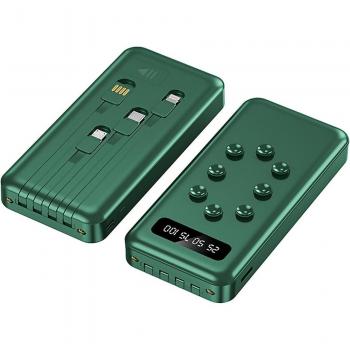 Powerbank DAM 10.000mAh con ventosas y múltiples conectores para sujeción posterior al smartphone