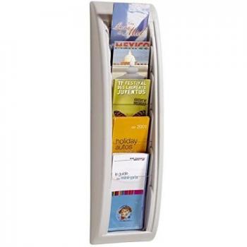 Soporte de Pared Paperflow Quickfit, 5 Compartimentos para Documentos DIN A4 1/3, Color Gris