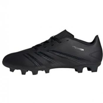 Botas de fútbol Adidas Predator Club FXG negras con suela multi-terreno, diseño ligero, ajuste cómodo y tecnología de control de balón