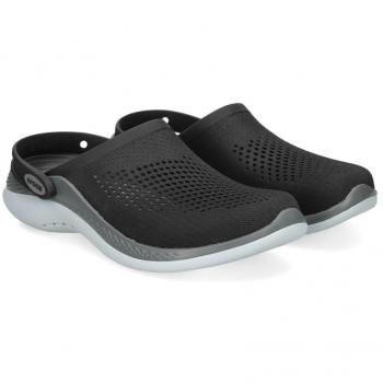 Zuecos Crocs LiteRide Negro para Hombre con Tecnología de Confort Avanzado