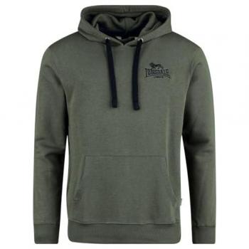 Lonsdale Maywick Olive Black Regular Fit Hoodie for Men 3XL