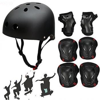 SelfLove Casco de Bicicleta Juego de Cascos Protector de Muñecas Deportes al Aire Libre Juego de Equipo de Protección para Scooter de Rodillos Bicicleta BMX Ciclismo Patinaje