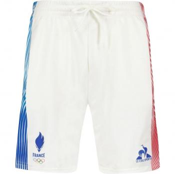 Le Coq Sportif Paris 2024 Team France Training Shorts - Ecru