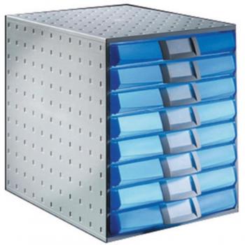 Exacompta The system 8 A4+ - Modulo con 8 cajones, color azul hielo