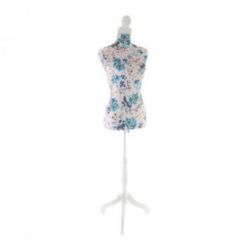 Busto de costura de poliéster azul 37 x 23 x 168 cm y colchón viscoelástico juvenil para cama nido de 90 x 190 x 15 cm con núcleo HR D/20-18 kg