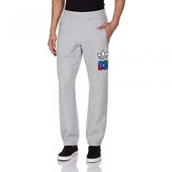 adidas Slim Labels SWE - Pantalón para hombre, color rojo / negro, talla XL
