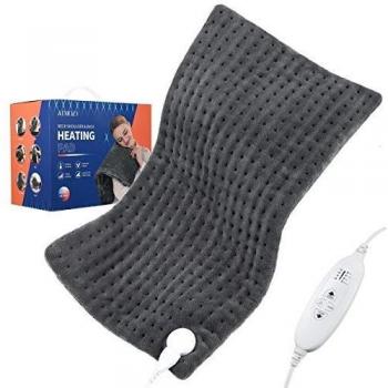 Almohadilla Eléctrica Térmica, ATMOKO Manta Electrica Calentar Rápido de 4 Nivel, Funda Lavable, Auto-Apagado 1/1.5/2H y / Stay On Opción