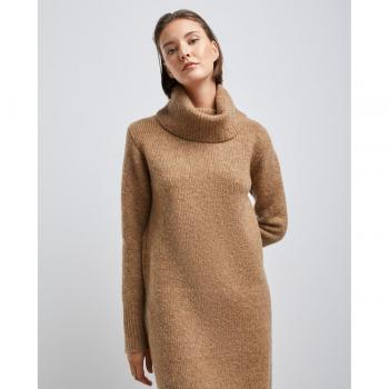 Easy Wear - Vestido en tricot con cuello vuelto