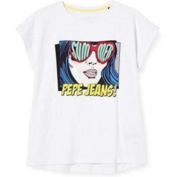 Pepe Jeans Peppermint Camiseta, Blanco