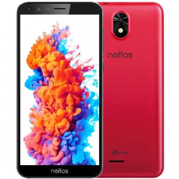 Smartphone Neffos C5 Plus Rojo, 5.34, Dual SIM, 1GB RAM, 16GB ROM, Quad Core, Android 8.1, Cámara de 5MP y Frontal de 2MP