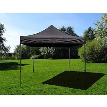 Carpa Plegable Rápida FleXtents Basic v.3, 3x3m Negra Impermeable